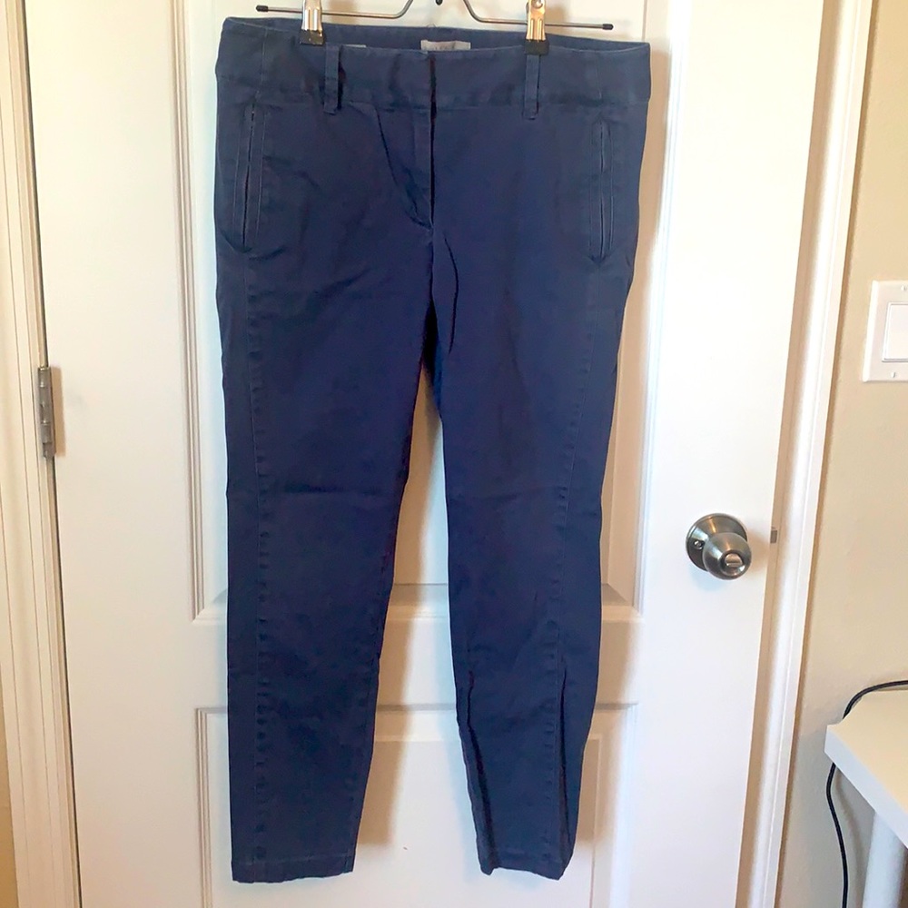 Loft modern ankle blue pants